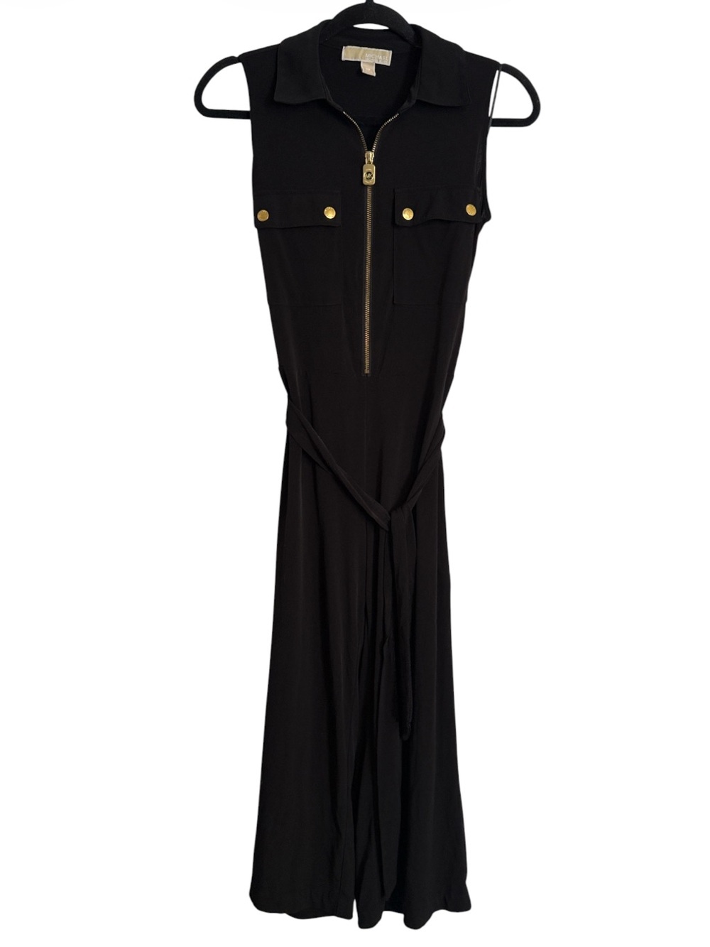 MICHAEL Michael Kors Black Cropped Jumpsuit